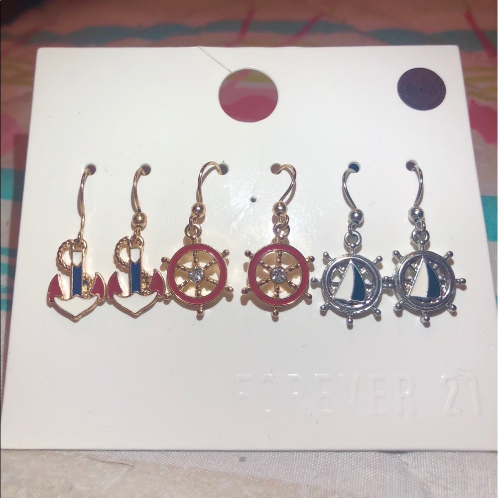 Forever 21 Nautical Earrings NWOT